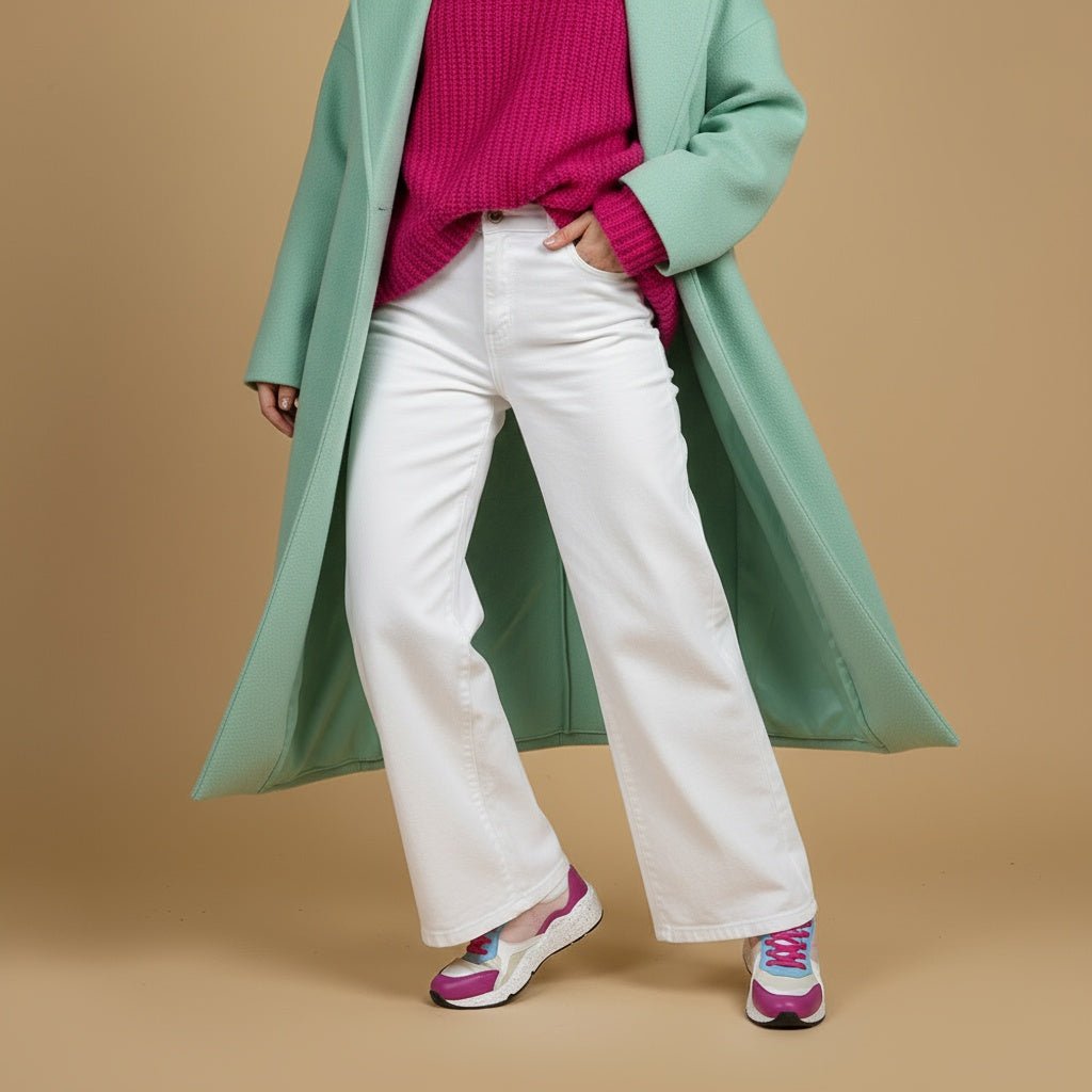 Sneakers in pelle fuxia/beige/marino. - TreemmeCreazioni