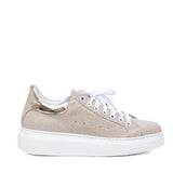 Sneakers in pelle wasabi fondo volume.