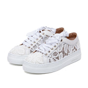 Sneakers in pizzo bianco Stokton. - TreemmeCreazioni