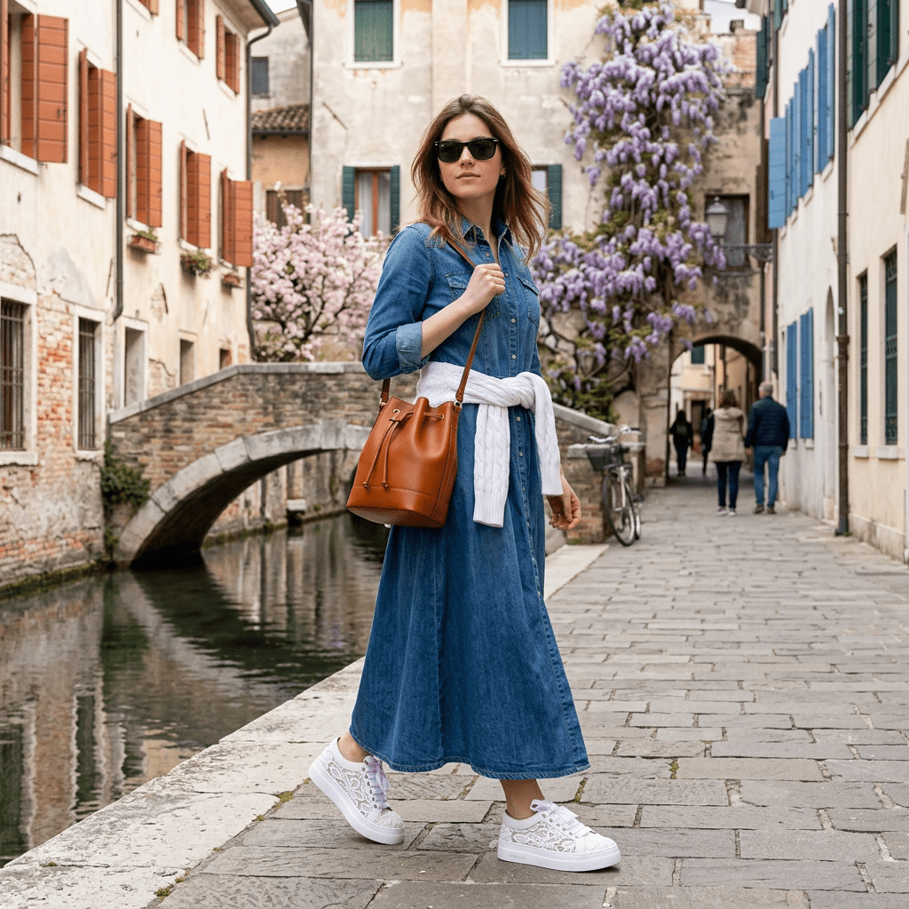 Sneakers in pizzo bianco Stokton. - TreemmeCreazioni