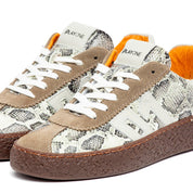 Sneakers in stampa pitonata e camoscio. - TreemmeCreazioni