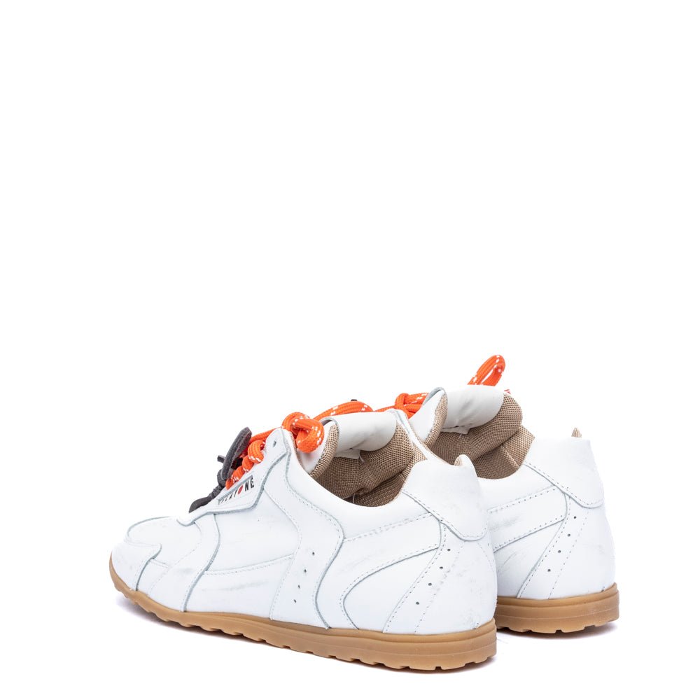 Sneakers in vitello bianco anticato - TreemmeCreazioni