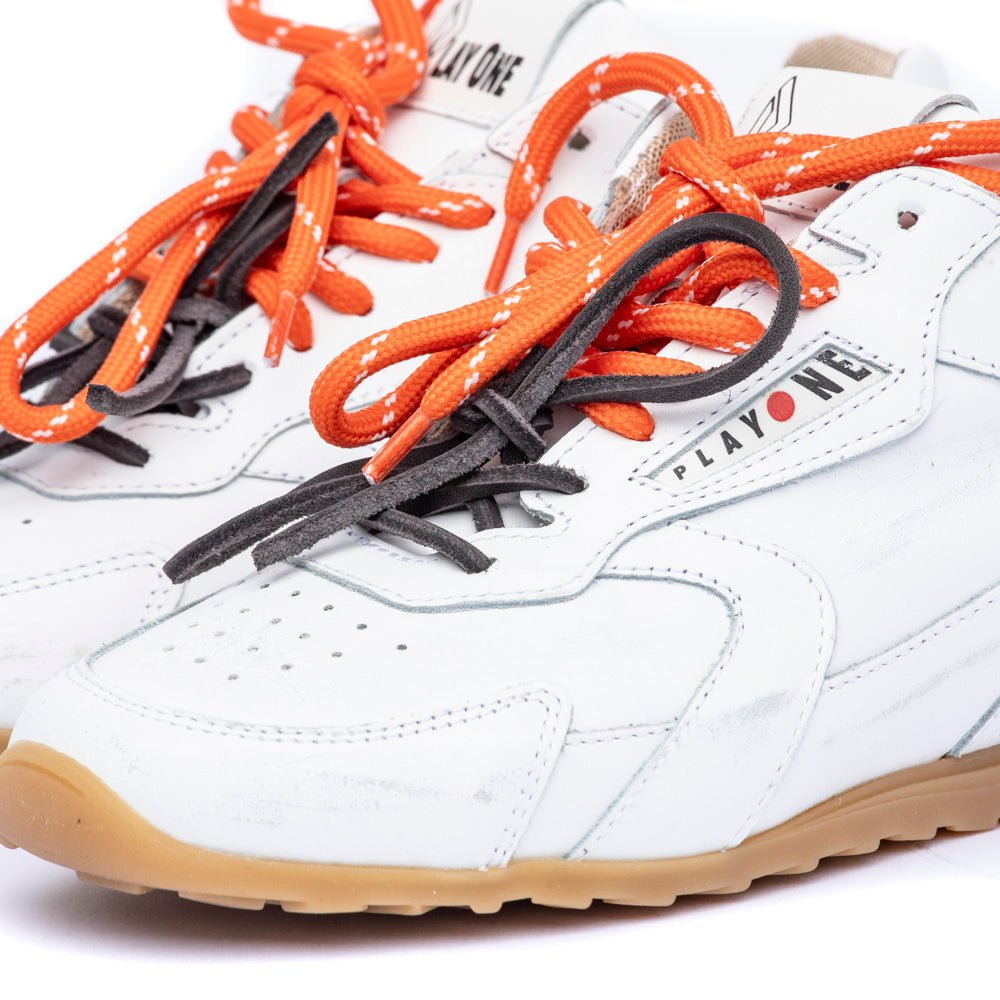 Sneakers in vitello bianco anticato - TreemmeCreazioni