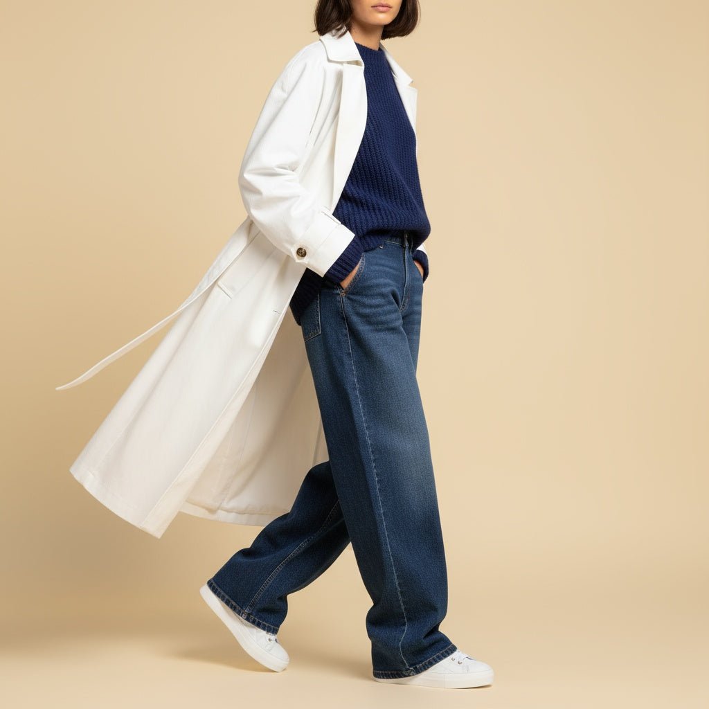 Sneakers in vitello bianco con profili platino. - TreemmeCreazioni