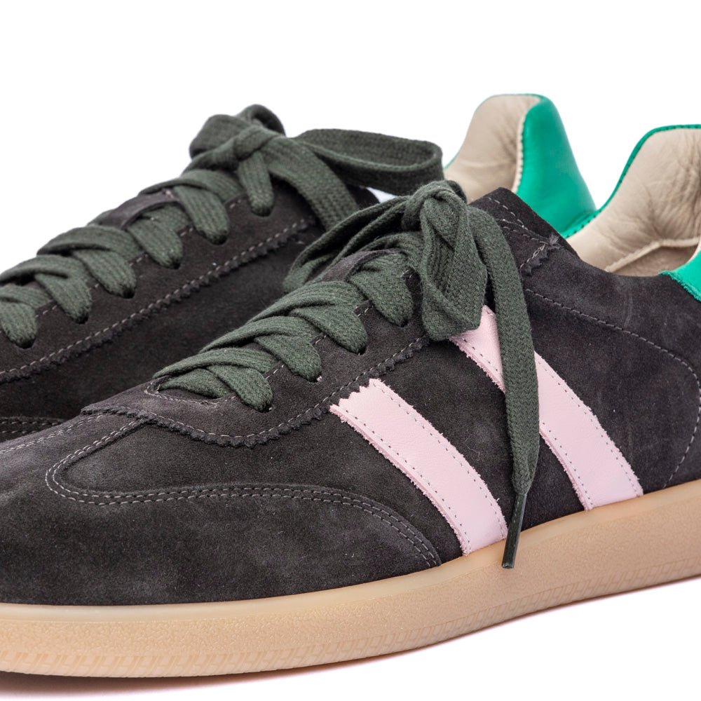 Sneakers uomo in camoscio rasato cioccolato - TreemmeCreazioni