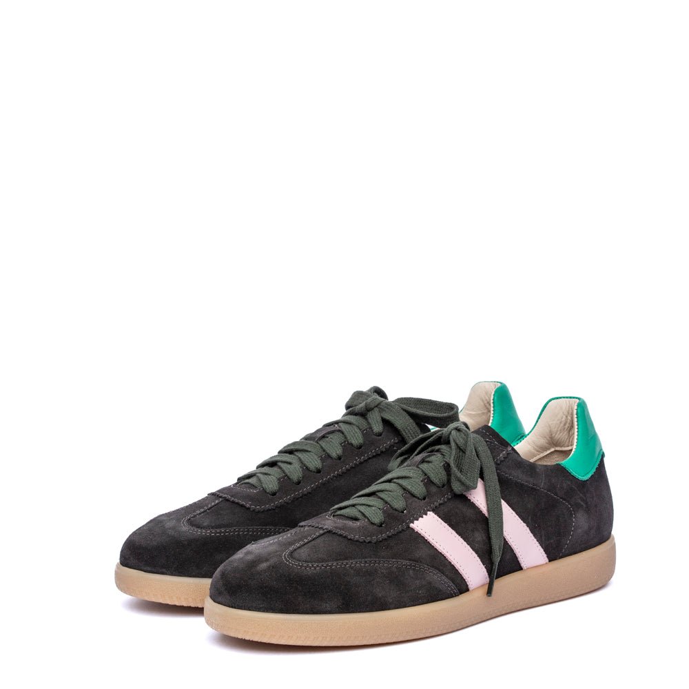 Sneakers uomo in camoscio rasato cioccolato - TreemmeCreazioni