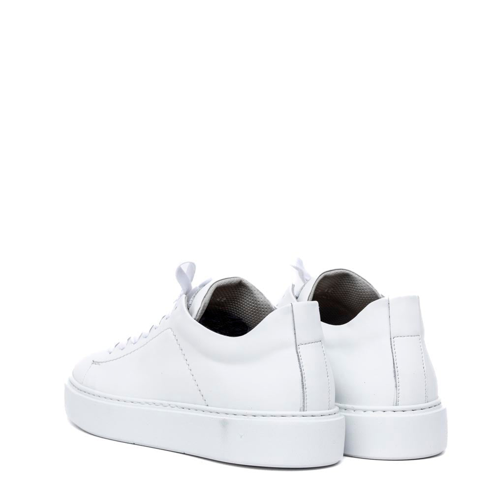 Sneakers uomo in pelle bianca - TreemmeCreazioni