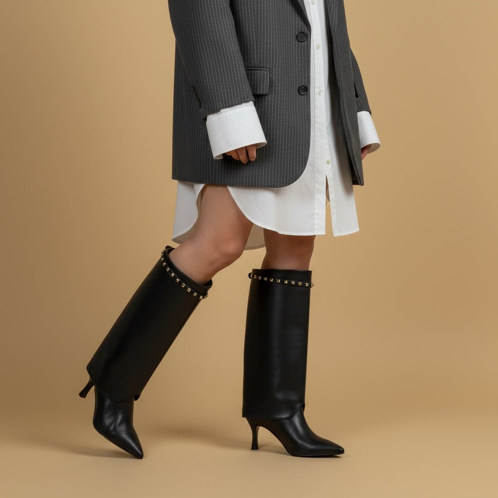 Stivale alto con gambale a tubo. - TreemmeCreazioni