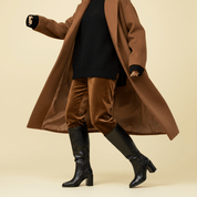 Stivale alto in naplak con tacco largo. - TreemmeCreazioni