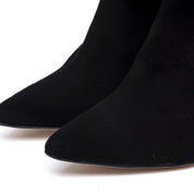 Stivale alto in pelle scamosciata con tacco. - TreemmeCreazioni