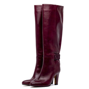 Stivale alto in vitello con gambale a tubo. - TreemmeCreazioni