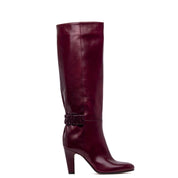 Stivale alto in vitello con gambale a tubo. - TreemmeCreazioni