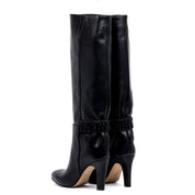 Stivale alto in vitello con gambale a tubo. - TreemmeCreazioni