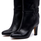 Stivale alto in vitello con gambale a tubo. - TreemmeCreazioni