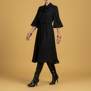 Stivale alto in vitello e gambale elasticizzato. - TreemmeCreazioni