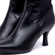 Stivale alto in vitello e gambale elasticizzato. - TreemmeCreazioni