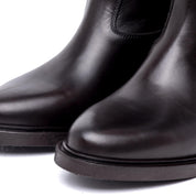 Stivale cavallerizzo in vitello marrone cioccolato. - TreemmeCreazioni