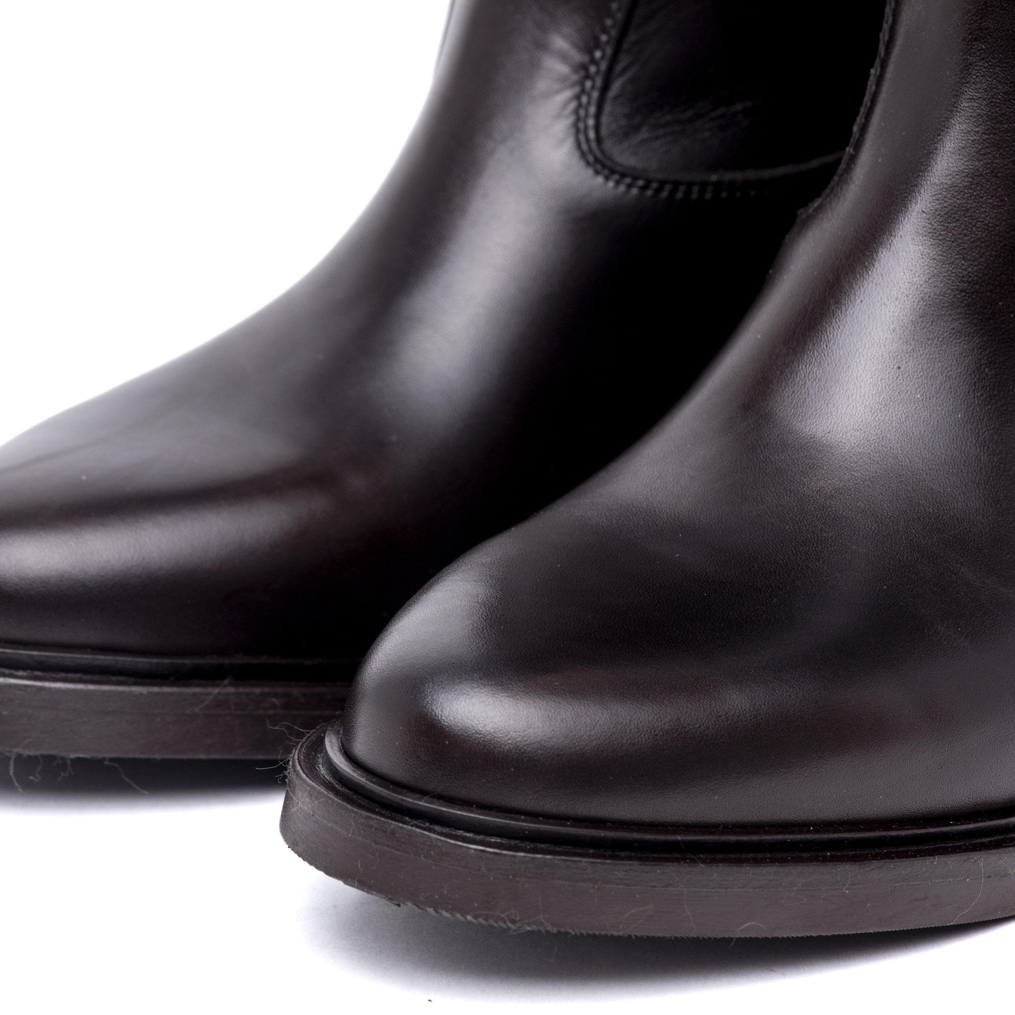 Stivale cavallerizzo in vitello marrone cioccolato. - TreemmeCreazioni