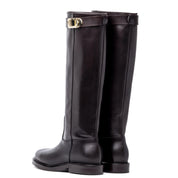 Stivale cavallerizzo in vitello marrone cioccolato. - TreemmeCreazioni