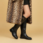 Stivale cavallerizzo in vitello nero. - TreemmeCreazioni