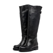 Stivale cavallerizzo in vitello nero. - TreemmeCreazioni