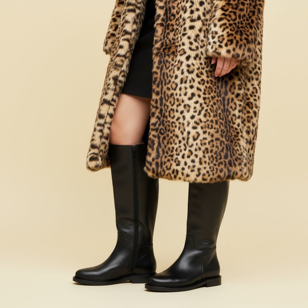 Stivale cavallerizzo in vitello nero. - TreemmeCreazioni