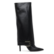 Stivale con gambale a tubo e tacco stiletto. - TreemmeCreazioni