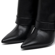 Stivale con gambale a tubo e tacco stiletto. - TreemmeCreazioni