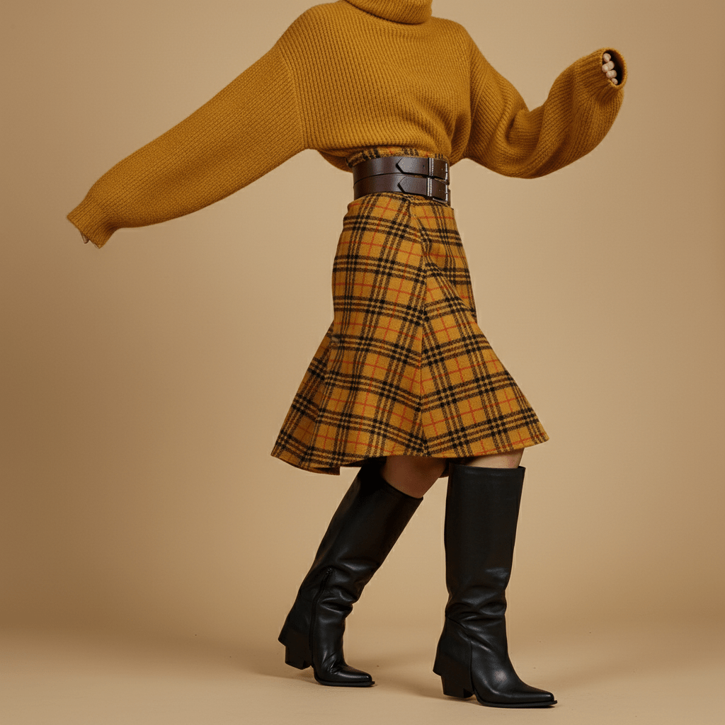 Stivale texano a tubo in pelle di vitello liscia. - TreemmeCreazioni