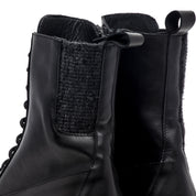 Stivaletto anfibio in vitello nero. - TreemmeCreazioni