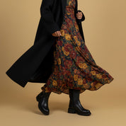 Stivaletto biker in pelle di vitello nera. - TreemmeCreazioni