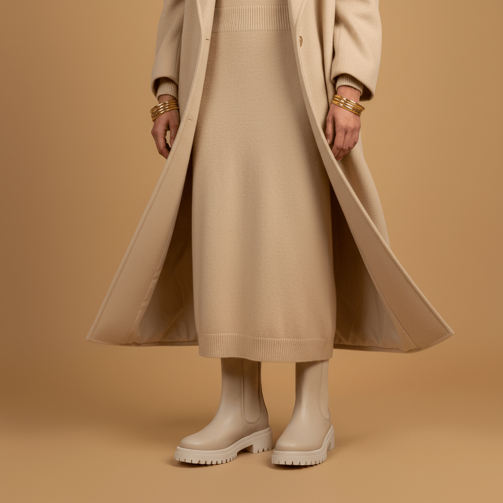 Stivaletto Chelsea in vitello latte macchiato. - TreemmeCreazioni