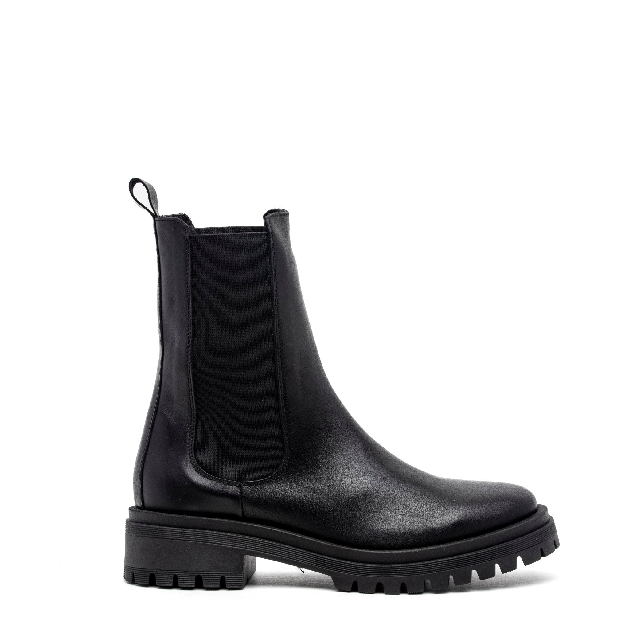 Stivaletto Chelsea in vitello nero. - TreemmeCreazioni