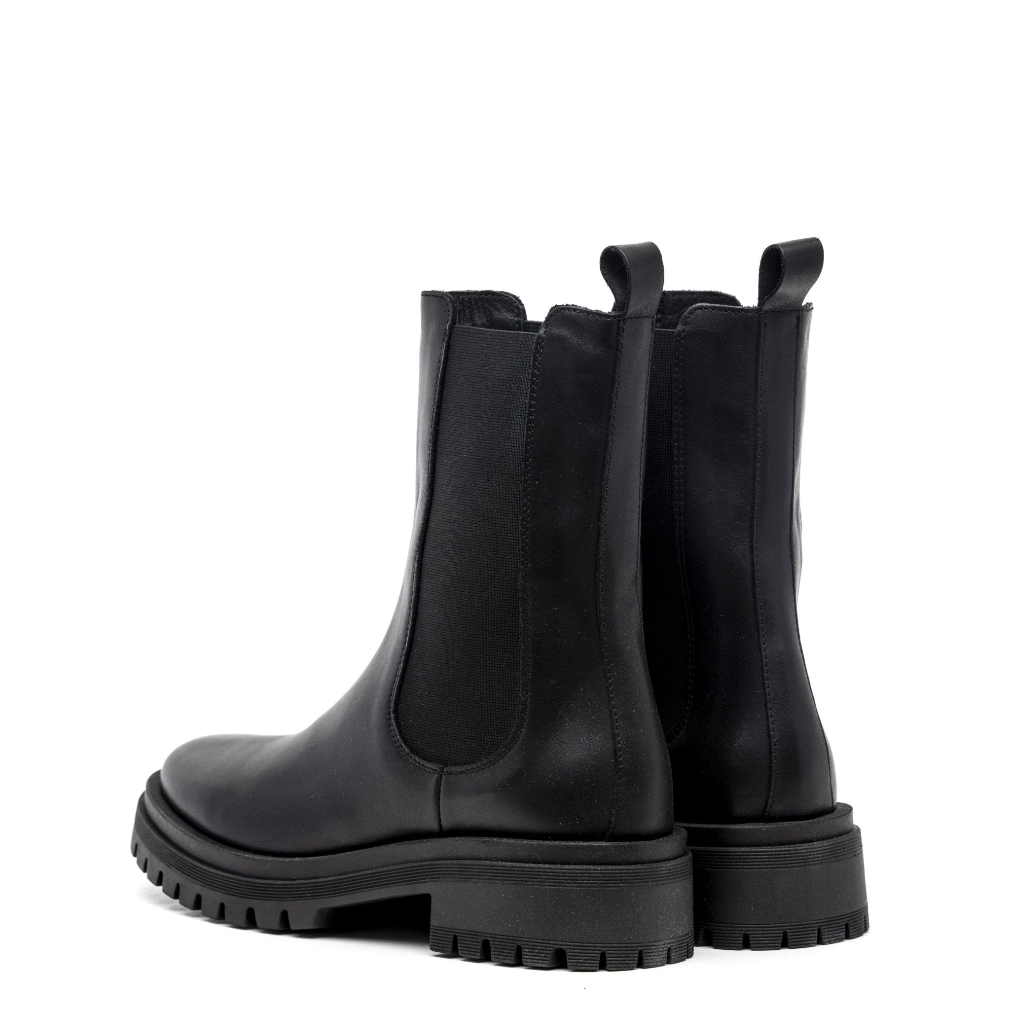 Stivaletto Chelsea in vitello nero. - TreemmeCreazioni
