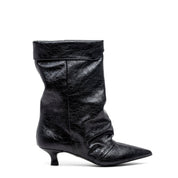 Stivaletto con tacco basso effetto stropicciato. - TreemmeCreazioni