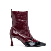 Stivaletto corto in pelle naplak bicolore. - TreemmeCreazioni