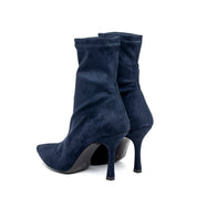 Stivaletto elasticizzato in microfibra blu. - TreemmeCreazioni