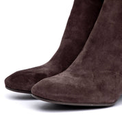 Stivaletto in camoscio t.moro con tacco. - TreemmeCreazioni