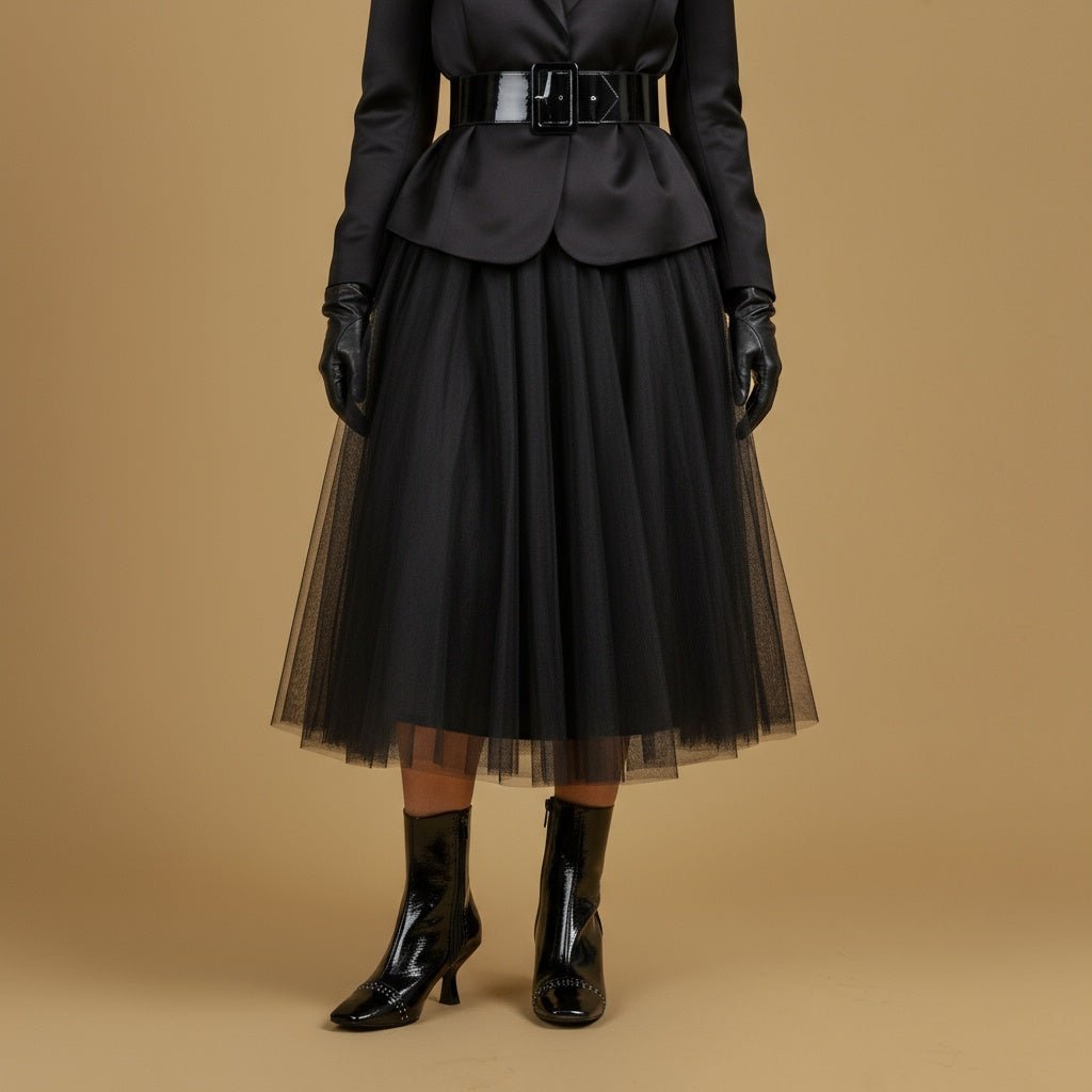 Stivaletto in naplak con forma squadrata. - TreemmeCreazioni