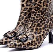 Stivaletto in naplak con stampa maculata. - TreemmeCreazioni