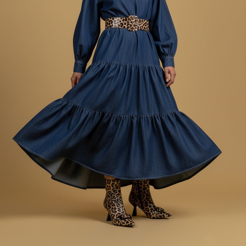 Stivaletto in naplak con stampa maculata. - TreemmeCreazioni