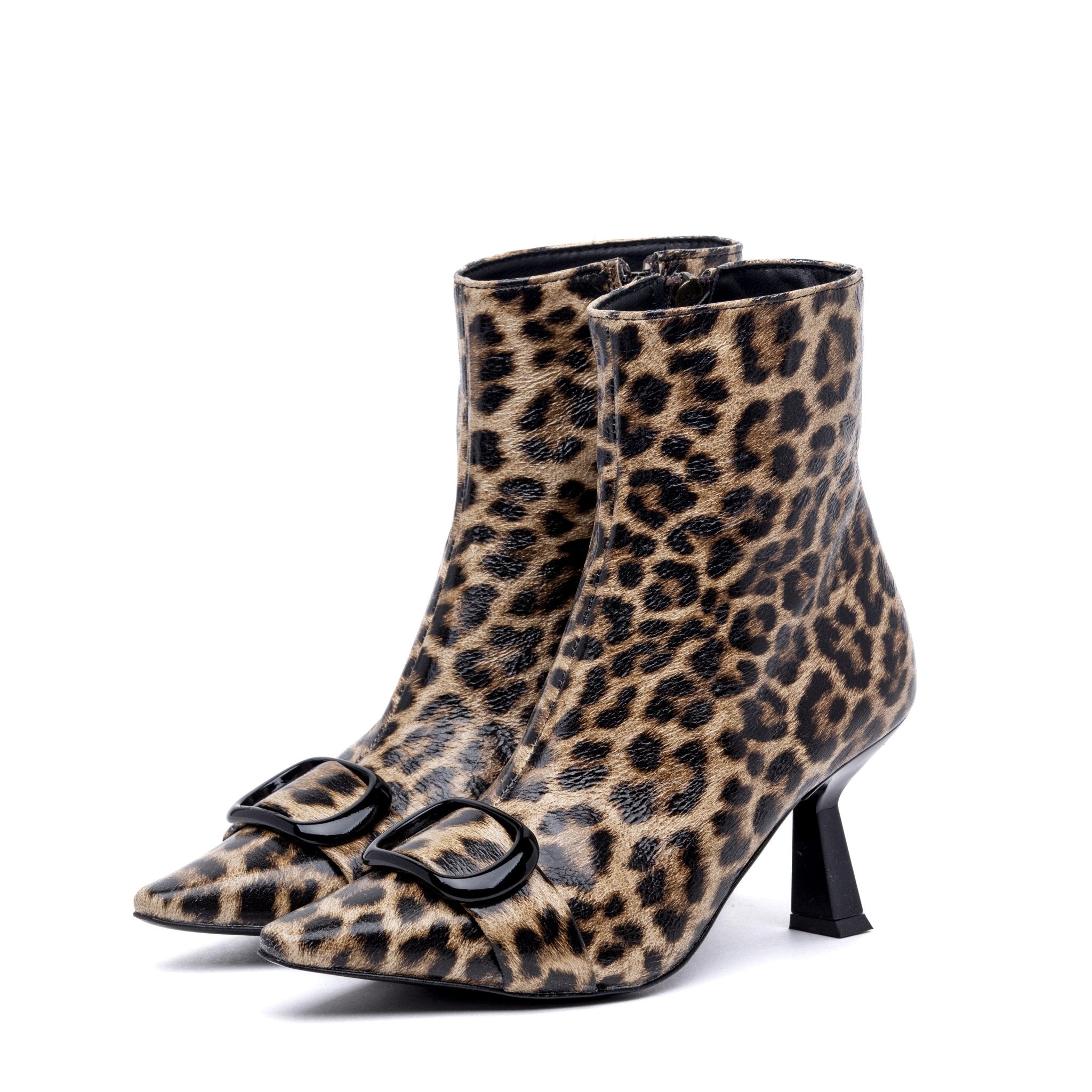 Stivaletto in naplak con stampa maculata. - TreemmeCreazioni