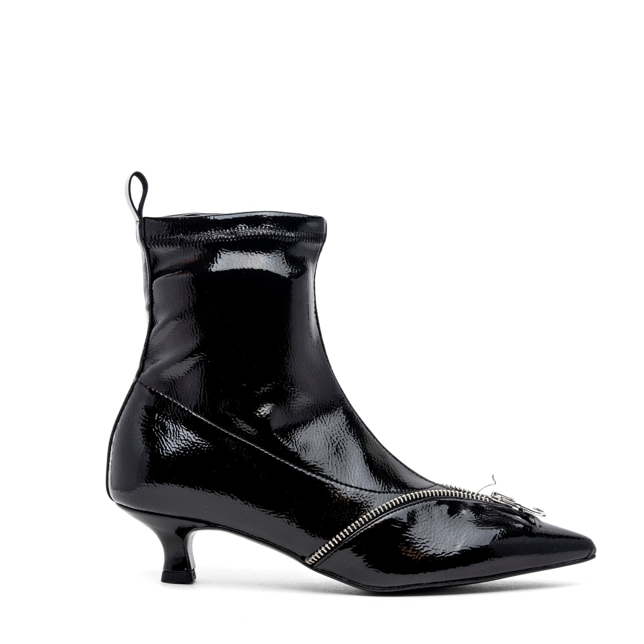 Stivaletto in naplak elasticizzato con tacco. - TreemmeCreazioni