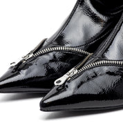 Stivaletto in naplak elasticizzato con tacco. - TreemmeCreazioni