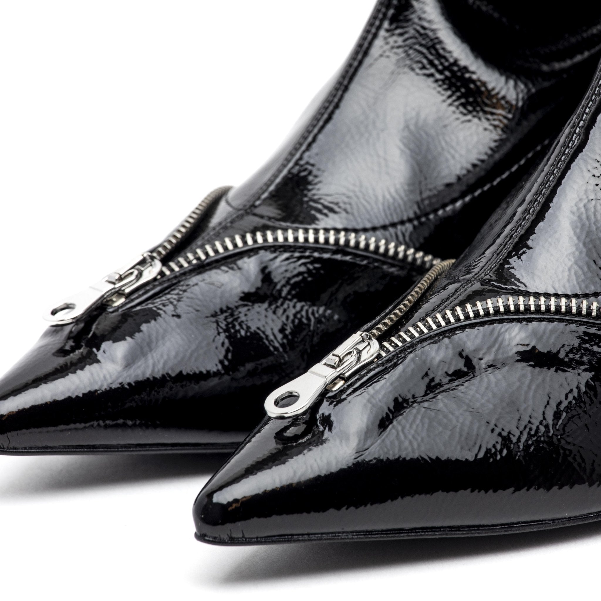 Stivaletto in naplak elasticizzato con tacco. - TreemmeCreazioni