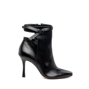 Stivaletto in pelle nero con open-back - TreemmeCreazioni