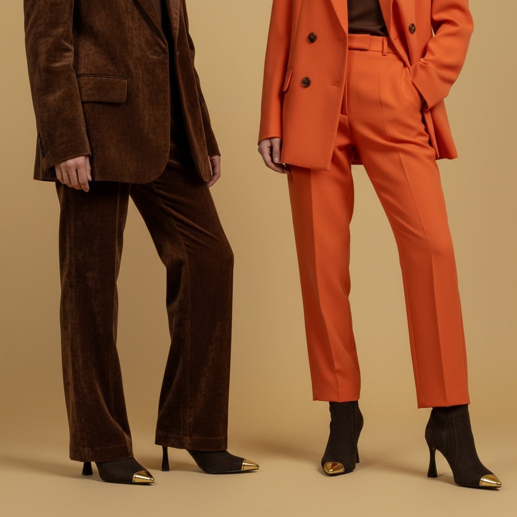 Stivaletto in pelle scamosciata cioccolato con tacco. - TreemmeCreazioni