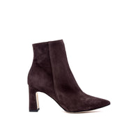 Stivaletto in pelle scamosciata con tacco. - TreemmeCreazioni