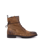 Stivaletto in velour sigaro fumè.