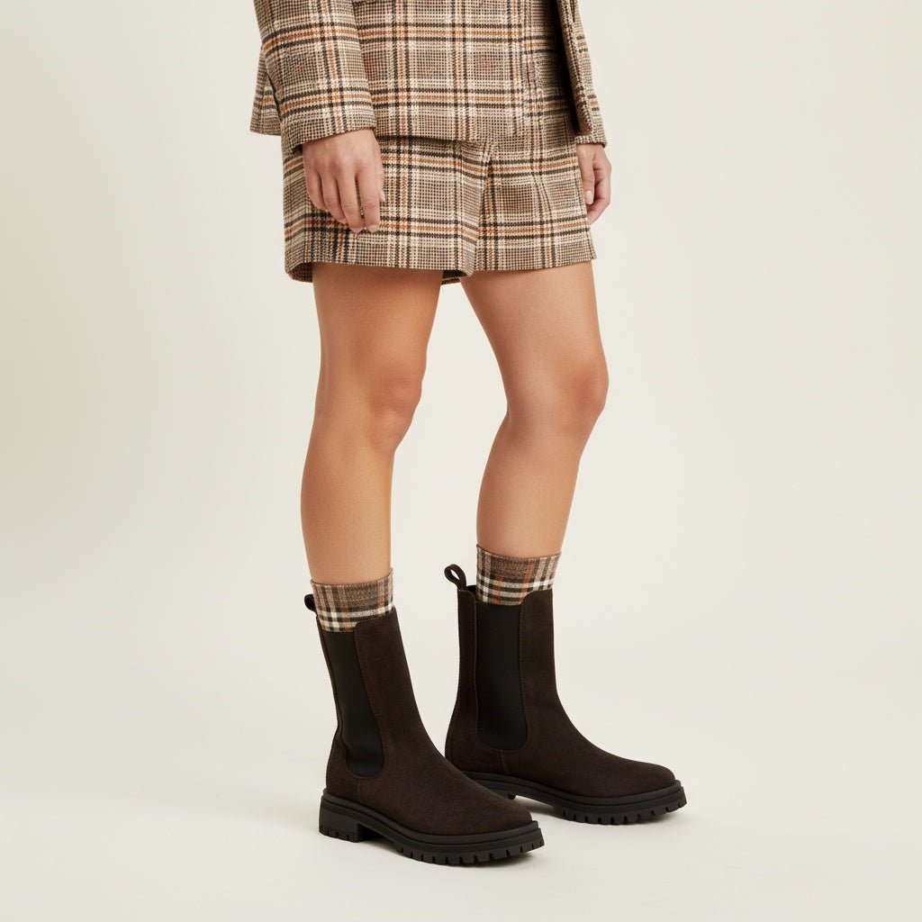 Stivaletto modello Chelsea in camoscio t.d.moro. - TreemmeCreazioni